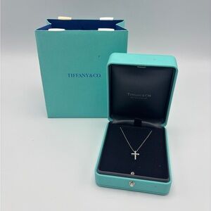 ✨ Tiffany & Co. Diamond Cross Pendant Necklace ✨